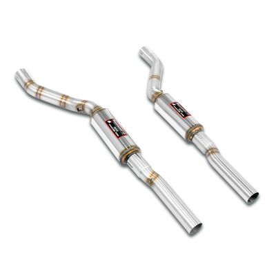 Kit tubos delanteros + silenciosos (Reemplaza catalizador) Sistema 100% Acero Inox, 2 x Ø63mm -> 2 x Ø60mm - Solo kit completo B