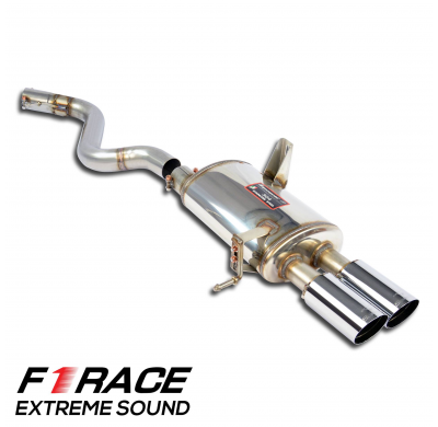 Silencioso trasero derecho  "F1 Race LIGHTWEIGHT" OO80 Sistema de cabezales de gran tamaño 2 x Ø70 mm -> 2 x Ø65 mm - Solo kit c