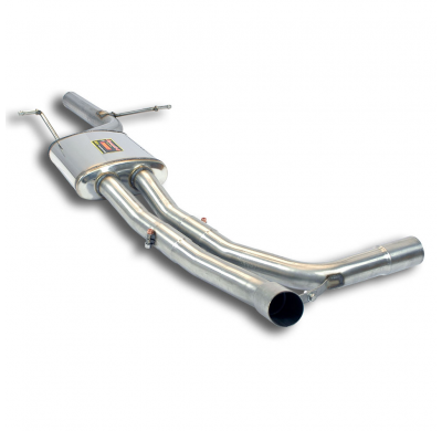 Tubo Central Sistema de escape completo 100% de acero inoxidable (Cat-back) - Solo kit completo PORSCHE MACAN 2.0 TFSI (237 CV -