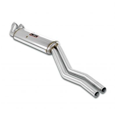 Silencioso delantero ALTERNATIVA: - Sistema 100% de acero inoxidable, 2 x Ø50 mm - Solo kit completo BMW E30 320i Kat (Sedan - C