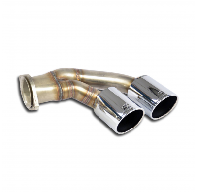 Cola de escape derecha OO90 Sistema deportivo 100% acero inoxidable 2 x Ø70 mm - SOLO KIT COMPLETO PORSCHE 991 Turbo S Exclusive