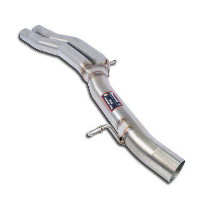 Tubo central Sistema 100% de acero inoxidable, sobredimensionado Ø90 mm, para los silenciadores traseros de serie. AUDI RS5 Face