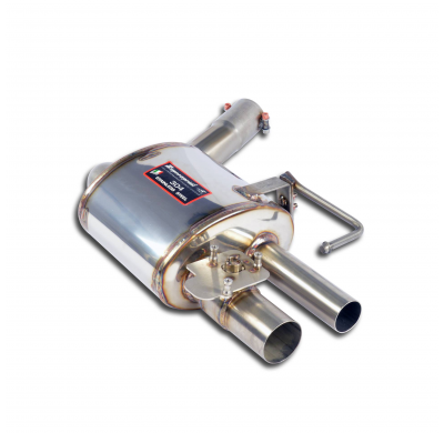 Silencioso trasero izquierdo con valvula Sistema 100% de acero inoxidable, sobredimensionado Ø80 mm (también compatible con mode