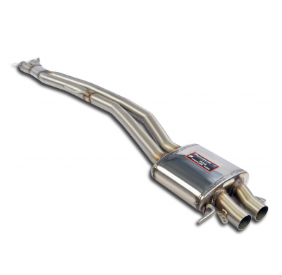 X-Pipe + Silencioso central Sistema 100% de acero inoxidable, 2 x Ø54 mm OPEL KADETT C GTE 2.0i 16v Gr.4 X-Pipe + Silencioso cen
