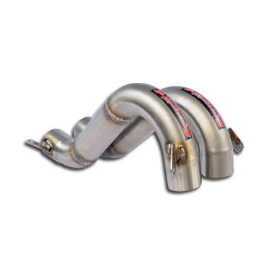 Kit de tubería de conexión "Sobre el eje" Sistema 100% de acero inoxidable, 2 x Ø54 mm OPEL KADETT C GTE 2.0i 16v Gr.4 Connectin