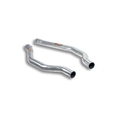 Tubos de conexión Sistema 100% de acero inoxidable. Tamaño extragrande: 2 x Ø70 mm. Solo kit completo. FERRARI 599 GTO 6.0i V12