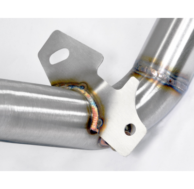 Turbo downpipe kit (Reemplaza catalizador OEM)(Replaces OEM catalytic converter) Kit de tubo de escape descendente 100% acero in