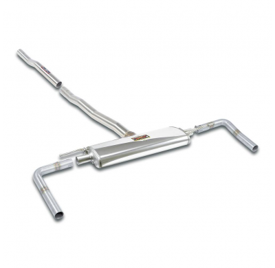 Silencioso trasero Derecho-Izquierdo Sistema "OPF-back" 100% de acero inoxidable - Solo kit completo BMW F44 Gran Coupè 220i 2.0