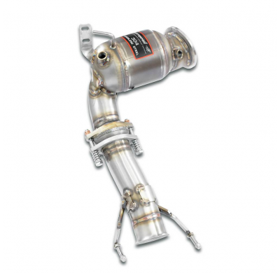 Kit de tubo de escape turbo + catalizador metálico (elimina el filtro de partículas de aceite) Sistema 100% de acero inoxidable