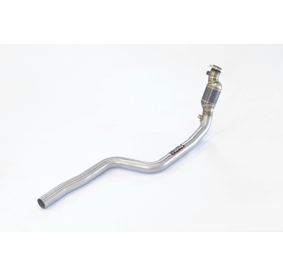 Tubo de bajada derecho + tubo delantero + catalizador metálico primario Sistema 100% de acero inoxidable, para colectores de esc