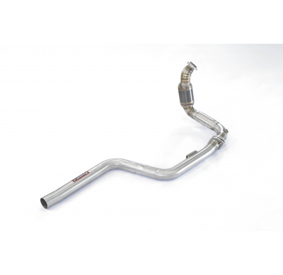 Tubo de bajada izquierdo + tubo delantero + catalizador metálico primario Sistema 100% de acero inoxidable, para colectores de e
