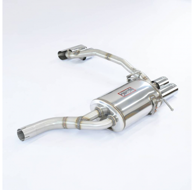Silencioso trasero 4 salidas 90x70 ALTERNATIVA:Sistema de salida Derecha-Izquierda (Se necesita modificar paragolpes) MERCEDES W