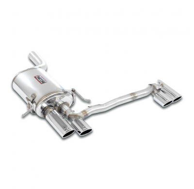 Silencioso trasero 4 salidas 90x70 ALTERNATIVA:Sistema de salida Derecha-Izquierda (Se necesita modificar paragolpes) MERCEDES W