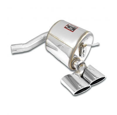 Silencioso trasero derecho 120 x 80 Sistema de escape trasero "Cat.-back" 100% de acero inoxidable, 2 x Ø60 mm - Solo kit comple