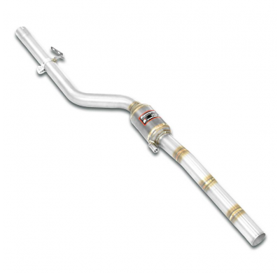 Catalizador metalico delantero derecho 200 CPSI Sistema completo 100% de acero inoxidable 2 x Ø60 mm - Solo kit completo MERCEDE