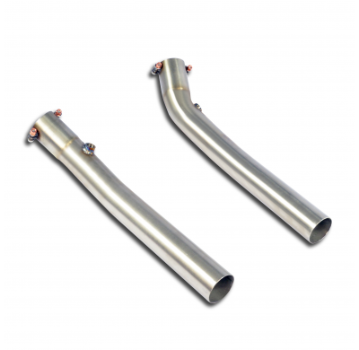 Kit Tubos De Conexión Derecho-Izquierdo Para Colectores Oem  - Mercedes W221 S 350 V6 (M276 - 306 Cv) '11 -> '13 Supersprint
