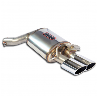 Escape trasero derecho 100x75 con válvula Sistema Catback 100% Acero Inox tamaño grande 2 x Ø65mm AUDI A7 S7 Facelift Quattro 4.