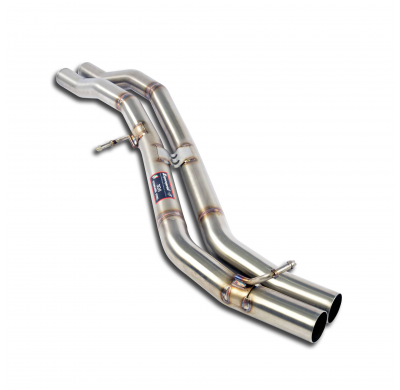 Tubo central Sistema de escape cuádruple de acero inoxidable 100% (sección central + trasera) - (también compatible con modelos