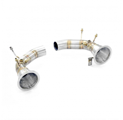 Kit de tubo de escape derecho e izquierdo (elimina los catalizadores y el filtro de partículas de gasolina). Sistema 100% de ace