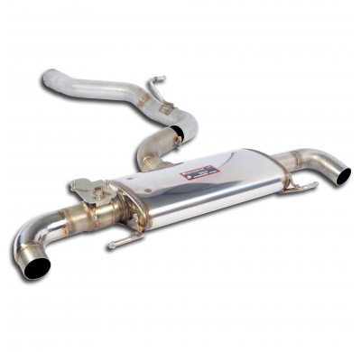 Silencioso trasero con válvula Sistema de escape doble de acero inoxidable 100%, sobredimensionado: 1 x Ø80 mm - 2 x Ø54 mm -