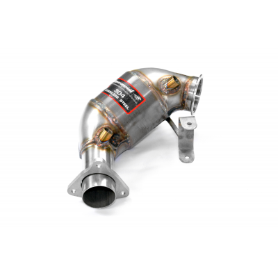 Front Metallic catalytic converter Right - Left 100 CPSI   Sistema de escape "Motorsport" sobredimensionado 100% acero inoxidabl