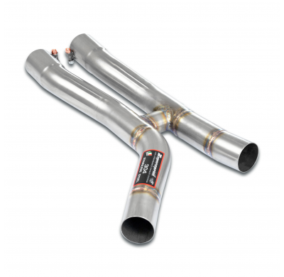 Sección central con "tubo en H" 100% acero inoxidable, elimina el catalizador secundario - Solo kit completo BMW F87 M2 Competit