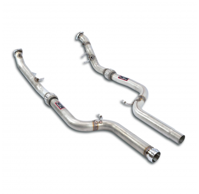 Kit de tubo de bajada derecho - izquierdo (elimina el catalizador) Sistema 100% de acero inoxidable 2 x Ø 70 mm MERCEDES-Maybach