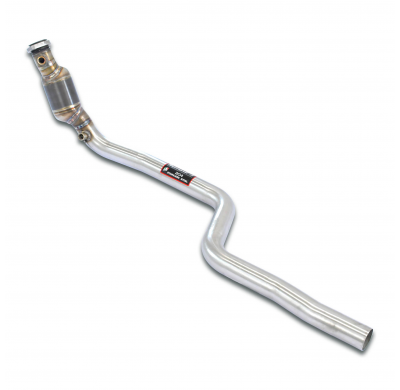 Tubo de bajada derecho + tubo delantero + catalizador metálico primario Sistema 100% de acero inoxidable, para colectores de esc