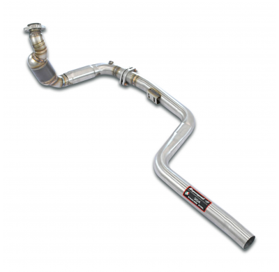 Tubo de bajada izquierdo + tubo delantero + catalizador metálico primario Sistema 100% de acero inoxidable, para colectores de e
