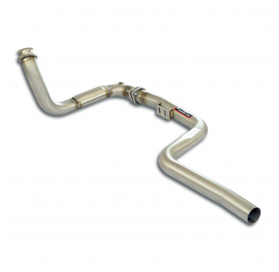 Tubo de bajada izquierdo + tubo delantero (elimina el catalizador) Sistema 100% de acero inoxidable, para colectores de escape o