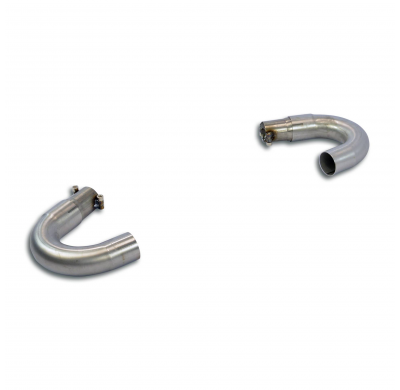 Kit tubo de conexión Derecho-Izquierdo Sistema Touring 100% acero inoxidable 2 x Ø54 mm - Kit completo solamente PORSCHE 986 BOX