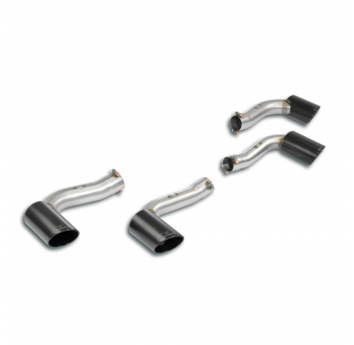 Colines de escape derecho-izquierdo OO100 "Gris metalizado" Escape central y trasero con válvulas 100% acero inoxidable - Kit co