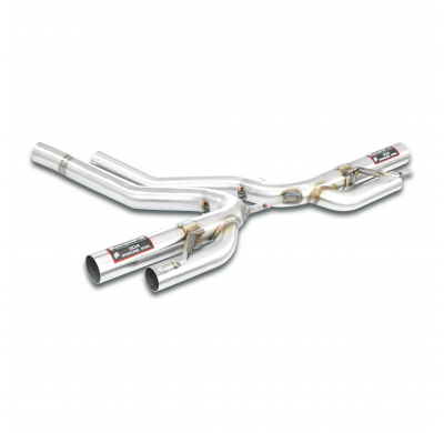 Rear pipe Right - Left(Muffler delete) Sistema 100% Acero Inox 2 x Ø70mm BENTLEY BENTAYGA 6.0L W12 Bi-Turbo (608 CV) 2017 -> (Ra