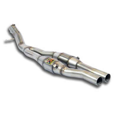 Kit tubos delanteros Derecho-Izquierdo con catalizador metalico ALTERNATIVA:Sistema 100% Acero Inox  "TWIN PIPE DESIGN" tamaño g