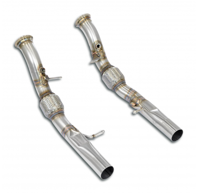 Tubo de escape derecho - izquierdo (reemplaza al catalizador) Sistema 100% de acero inoxidable ALFA ROMEO STELVIO QUADRIFOGLIO 2