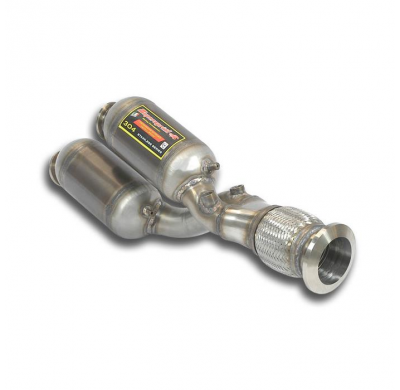 Tubo "Y-Pipe" con catalizador metalico Sistema 100% de acero inoxidable 2 x Ø76 mm LAMBORGHINI AVENTADOR SVJ Roadster V12 (770 C