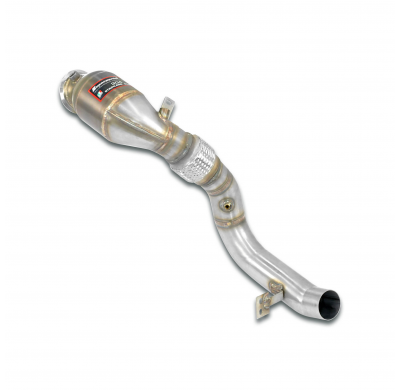 Turbo downpipe kit + Catalizador metalico derecho 100CPSIAccepts the stock "Cat.-Back" system Kit de tubo de bajada 100% acero i