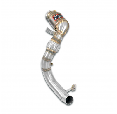 Turbo downpipe kit +  Catalizador metalico izquierdo 100CPSIAccepts the stock "Cat.-Back" system Kit de tubo de bajada 100% acer