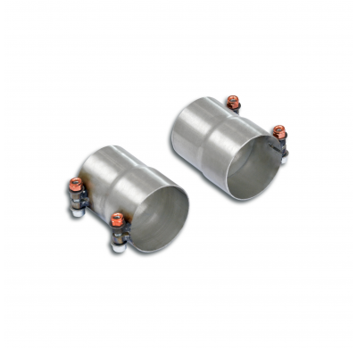 Kit tubos adaptadores Kit de silenciador trasero, 100% acero inoxidable - Solo kit completo VW TOUAREG R eHybrid (340 CV / 462 C