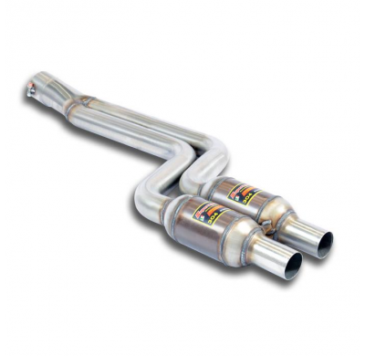 Catalizador metalico delantero Derecho-Izquierdo Sistema 100% de acero inoxidable, kit de silenciador trasero para el difusor tr