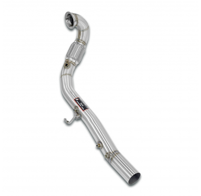 Turbo downpipe kit(Replaces catalytic converter - Deletes GPF) - copy Sistema 100% de acero inoxidable, sobredimensionado Ø76mm-