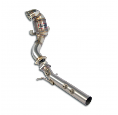 Kit de tubo de escape turbo + convertidor catalítico metálico 200 CPSI (elimina el filtro de partículas de gasolina) Sistema 100