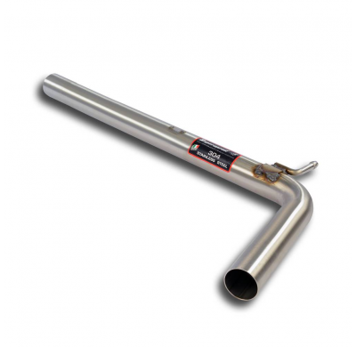 Tubo central Sistema "Cat.-Back" 100% de acero inoxidable, tamaño extragrande Ø55 mm - Solo kit completo VW POLO 6C GT Sedan 1.4
