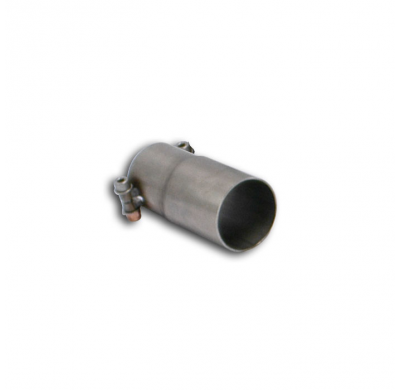 Adaptador Sistema 100% de acero inoxidable, sobredimensionado Ø54 mm, para el parachoques trasero de serie. VW POLO 2G 1.0 TSI (