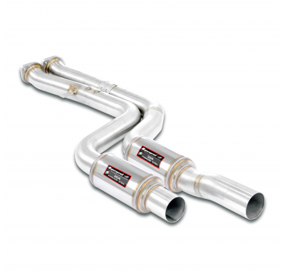Front exhaust - resonated (Deletes the secondary catalytics) Sistema 100% de acero inoxidable - Elimina el catalizador secundari