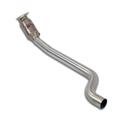 Tubo de bajada derecho con catalizador metálico Sistema 100% de acero inoxidable. Sobredimensionado 2 x Ø65 mm para la sección c