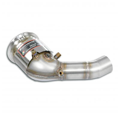 Tubo de escape izquierdo + catalizador metálico (elimina el filtro de partículas de gasolina) Sistema 100% de acero inoxidable P