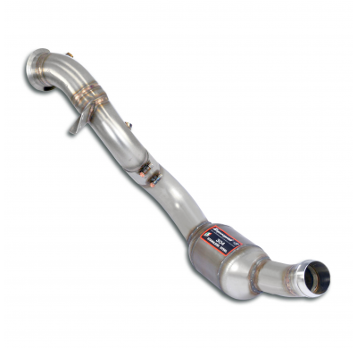Downpipe Right + convertidor catalítico metálico Elimina el convertidor catalítico primario Sistema 100% de acero inoxidable 2 x