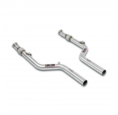 Kit tubos delanteros derecho-Izquierdo(Deletes GPF) Sistema de escape doble "Cat.-back" de acero inoxidable 100% para escapes tr