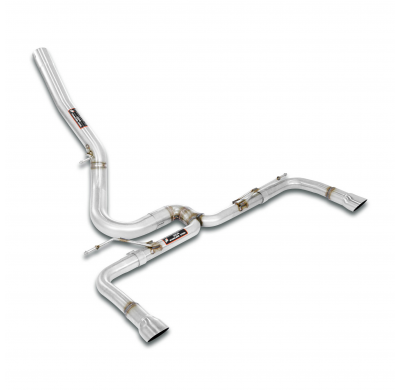 Rear pipe "Y-Pipe" Right - Left(Muffler delete) Sistema 100% de acero inoxidable, de derecha a izquierda, para difusor específic